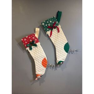 Annalee Peek-A-Boo Mouse Christmas Stockings set of 2
